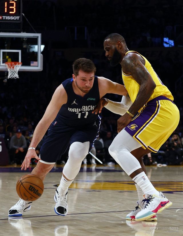 루카 돈치치-르브론 제임스. 사진=게티이미지코리아