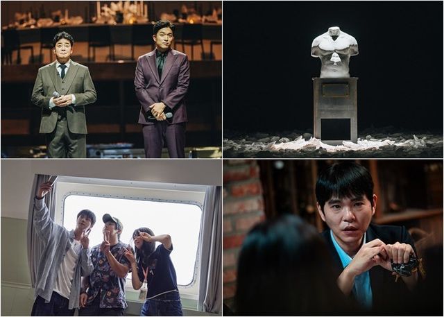 왼쪽부터 시계방향으로 ‘흑백요리사’ ‘피지컬: 아시아’, ‘데블스 플랜’, ‘대환장 기안장’ 스틸, 사진제공｜넷플릭스