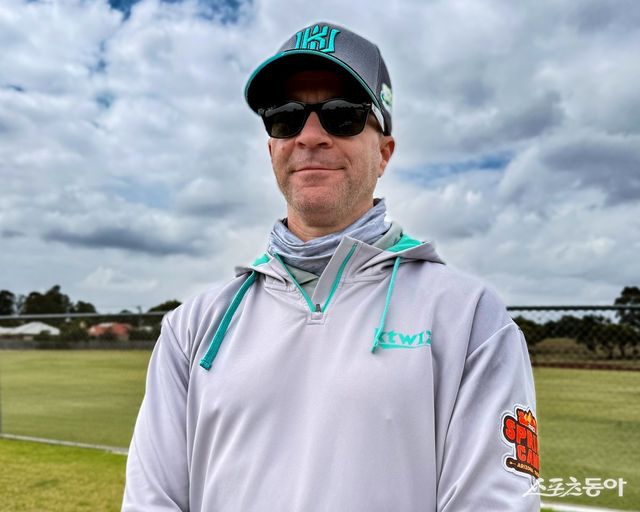 KT 스카우트팀 외국인선수 담당 데이브 데프레이타스가 8일 호주 질롱 베이스볼 센터에 방문했다. 질롱(호주)｜김현세 기자 kkachi@donga.com