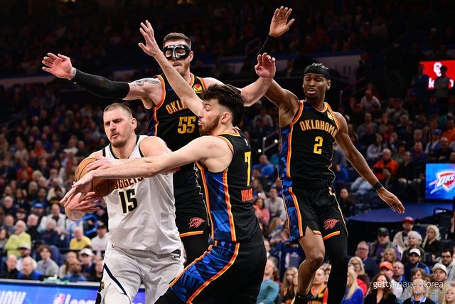 덴버 너게츠 vs 오클라호마시티 썬더. 사진=게티이미지코리아