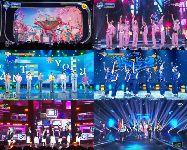 [사진 = Mnet ‘엠카운트다운’, KBS2 ‘뮤직뱅크’, MBC ‘쇼! 음악중심’, SBS ‘인기가요’ 방송 화면 캡처]