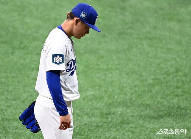 2024 서울시리즈 당시의 야마모토 요시노부. 스포츠동아DB