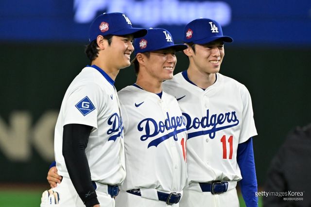 오타니 쇼헤이-야마모토 요시노부-사사키 로키. 사진=게티이미지코리아