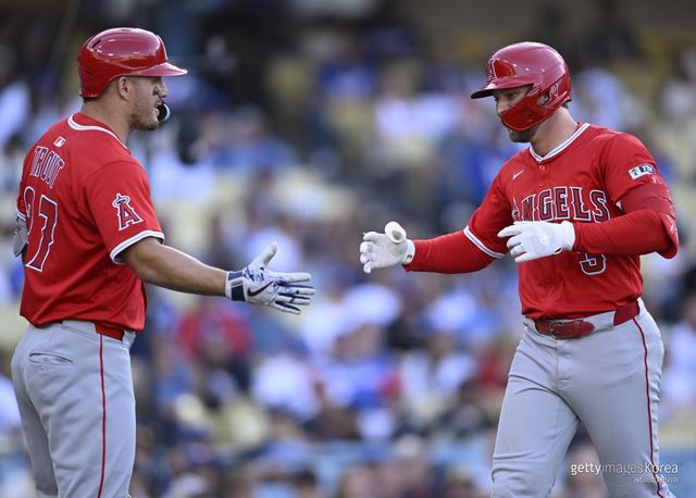 마이크 트라웃-타일러 워드. 사진=게티이미지코리아