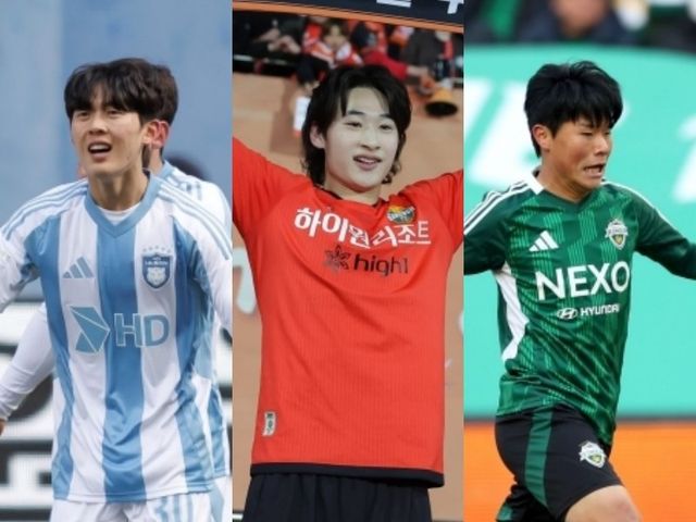 울산, 강원, 전북은 각각 윤재석, 이지호, 최우진(왼쪽부터)의 가세로 올 시즌 선수단 구성 걱정을 크게 덜었다. 이들은 팀의 U-22 슬롯을 실속 있게 채워주거나, 취약 포지션을 보완해주고 있다. 사진제공｜한국프로축구연맹