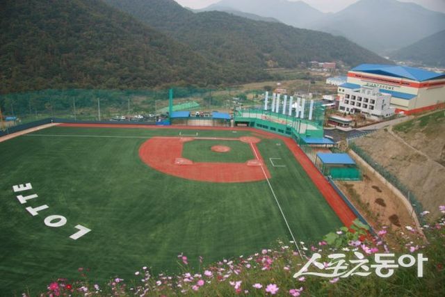 롯데가 2군 구장인 김해 상동구장의 안전에도 만전을 기하고 있다. 사진제공｜롯데 자이언츠