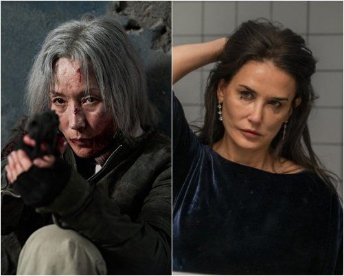 영화 ‘ 파과’와 ‘서브스턴스’ 스틸, 사진제공｜NEW