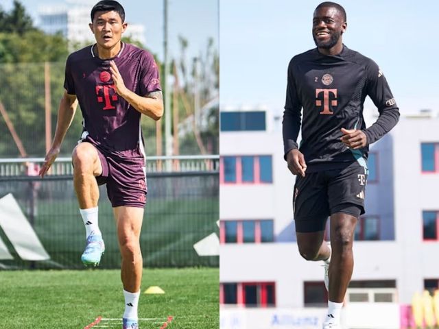 바이에른 뮌헨 김민재(왼쪽)와 다요 우파메카노의 수비라인이 다시 가동된다면 균열이 생긴 수비라인이 다시 정상화할 수 있다. 사진출처｜바이에른 뮌헨 홈페이지