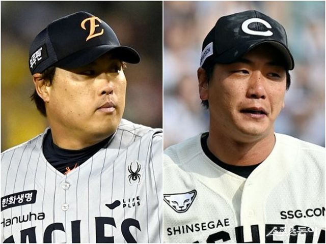 한화 류현진(왼쪽)과 SSG 김광현이 실속 있는 투구로 반등의 조짐을 보이고 있다. 둘은 올 시즌 WHIP, 9이닝당 탈삼진 부문에서 전성기 못지 않게 두각을 나타내고 있다. 스포츠동아DB