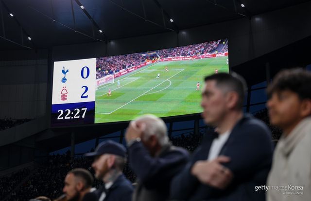 토트넘 홋스퍼 0-2 노팅엄 포레스트. 사진=게티이미지코리아