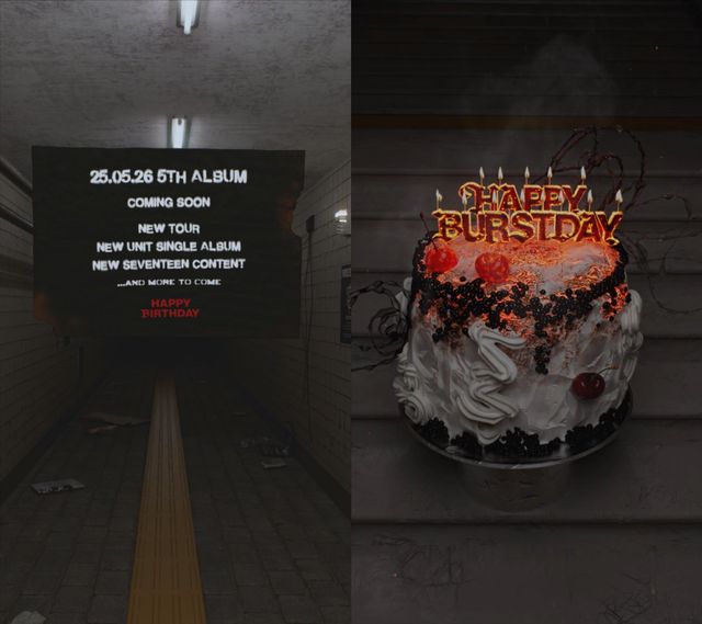 세븐틴은 22일 소속사 플레디스엔터테인먼트를 통해 “정규 5집 ‘해피 버스트데이’(HAPPY BURSTDAY)를 10주년 데뷔 기념일에 정식 발매한다”라고 밝혔다. 사진제공|플레디스엔터테인먼트