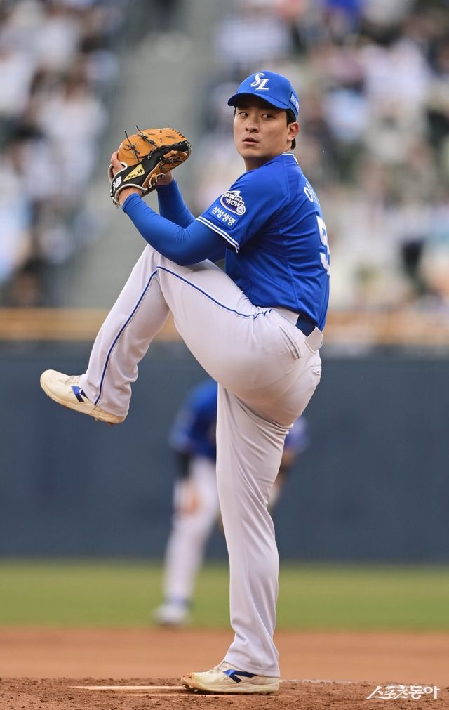 삼성 우완 불펜투수 이재희가 팔꿈치 수술을 받게 됐다. 스포츠동아 DB