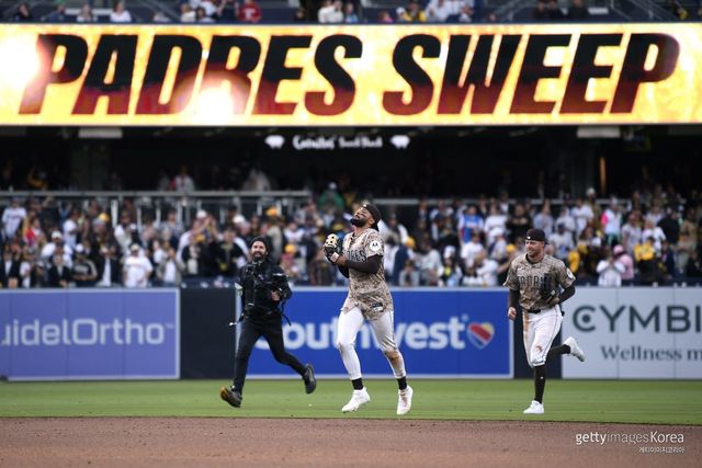 샌디에이고 파드리스에게 스윕패를 당한 애틀란타 브레이브스. 사진=게티이미지코리아
