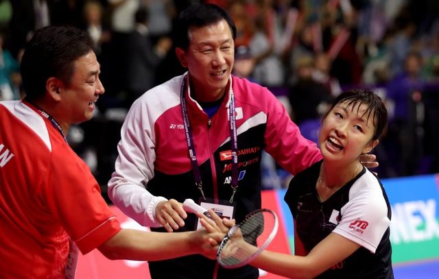 박주봉 한국배드민턴대표팀 감독(가운데)은 2004년부터 지난달까지 일본대표팀 감독을 맡아 현역 시절에 이어 지도자로서도 ‘복식 전문가’로 맹활약했다. 복식조 개편이 필요한 한국은 그의 가세에 희망을 건다. 사진출처｜BWF