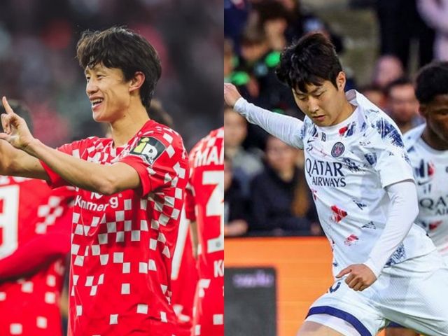 마인츠 이재성(왼쪽)이 11일(한국시간) 끝난 보훔과 원정경기에서 시즌 7호 도움을 기록하며 4-1 대승에 기여했다. 같은 날 PSG 이강인은 몽펠리에와 원정경기에서 약 4개월 만에 리그 풀타임을 소화했다. 사진출처｜마인츠·PSG 홈페이지