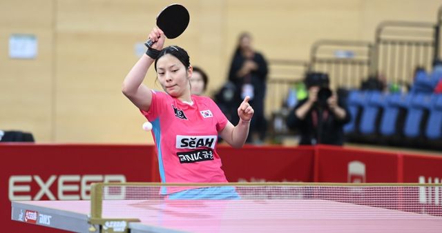 탁구국가대표팀 막내 박가현은 생애 첫 세계선수권대회인 올해 카타르 도하대회에서 여자단식 32강에 올랐다. 기대이상의 성적이지만 “중국 선수를 꼭 잡아보고 싶었지만, 내가 부족했다. 다음 대회에선 아쉬움을 되풀이하지 않겠다”고 다짐했다. 사진제공│대한탁구협회