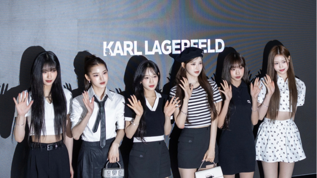 ‘칼 라거펠트’ 파업 행사장에 등장한 걸그룹 이즈나. 사진제공ㅣCJ온스타일