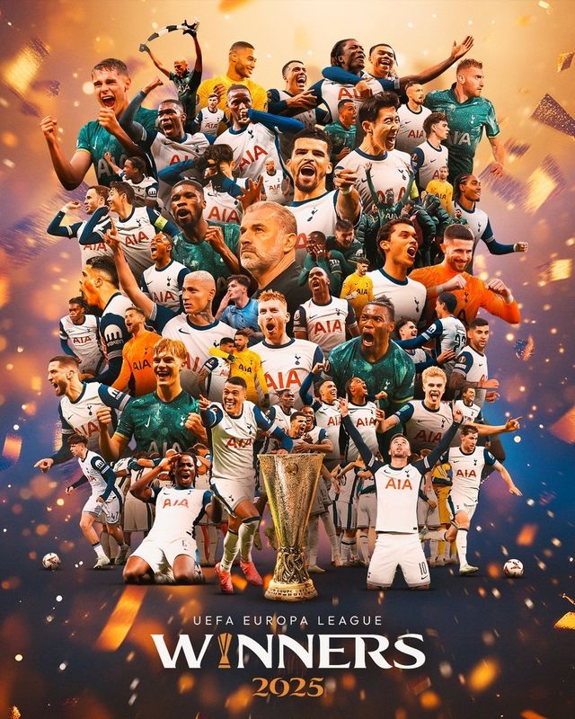 토트넘의 UEL 우승을 기념하는 포스터. 사진출처｜토트넘 페이스북