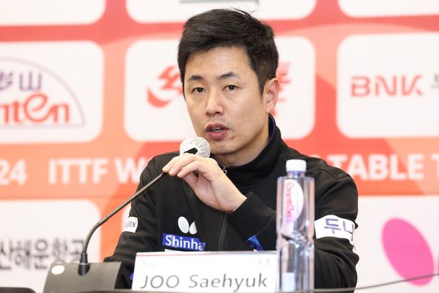 주세혁 대한항공 감독은 2003년 프랑스 파리세계탁구선수권대회 남자단식에서 은메달을 따냈다. 당시 베르너 슐라거와 맞대결에서 승리하지 못한 아쉬움과 그 대회 이후 이름 석 자를 세계에 알릴 수 있게 된 뿌듯함이 모두 공존한다. 사진제공│2024부산세계탁구선수권대회 조직위원회