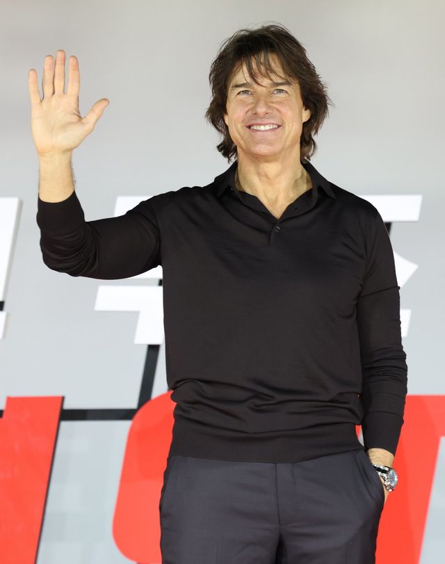 (서울=뉴스1) 권현진 기자 = 배우 톰 크루즈가 8일 오후 서울 송파구 올림픽로 롯데시네마 월드타워점에서 열린 영화 ‘미션 임파서블: 파이널 레코닝’ 기자간담회에 참석해 포즈를 취하고 있다. ‘미션 임파서블: 파이널 레코닝’은 인류를 위협하는 절체절명의 위기에 내몰린 에단 헌트(톰 크루즈)와 IMF 팀원들이 목숨을 걸고 미션에 뛰어드는 이야기를 담은 액션 블록버스터이다. 2025.5.8/뉴스1