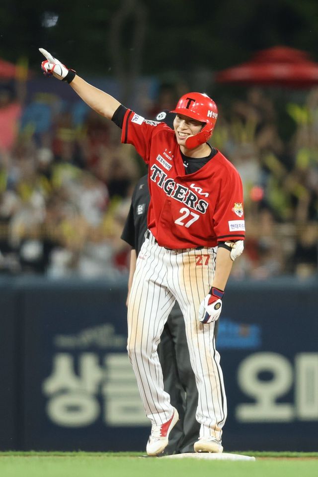 KIA 김호령은 11일 광주 삼성전에서 결승타를 기록했다. 하루 전 진행했던 야간 훈련의 효과를 보며 팀 승리를 이끌었다. 사진제공｜KIA 타이거즈