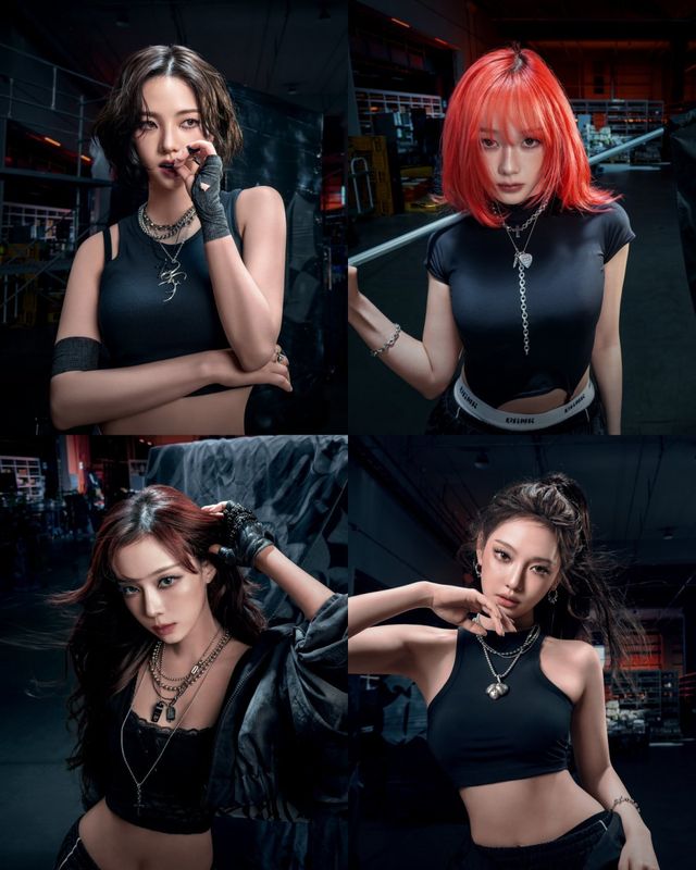 에스파가 오는 27일 힙합 댄스 신곡 ‘Dirty Work’를 공개하며 ‘쇠 맛’ 콘셉트에 쿨하고 칠한 매력을 더해 색다른 귀환을 예고했다. 사진제공 | SM 엔터테인먼트