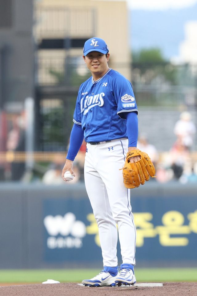 삼성 양창섭은 11일 광주 KIA전 호투로 눈길을 끌었다. 마운드 운영에 고민 많은 팀에 큰 힘이 되어주리라 많은 기대가 뒤따르고 있다. 사진제공｜삼성 라이온즈