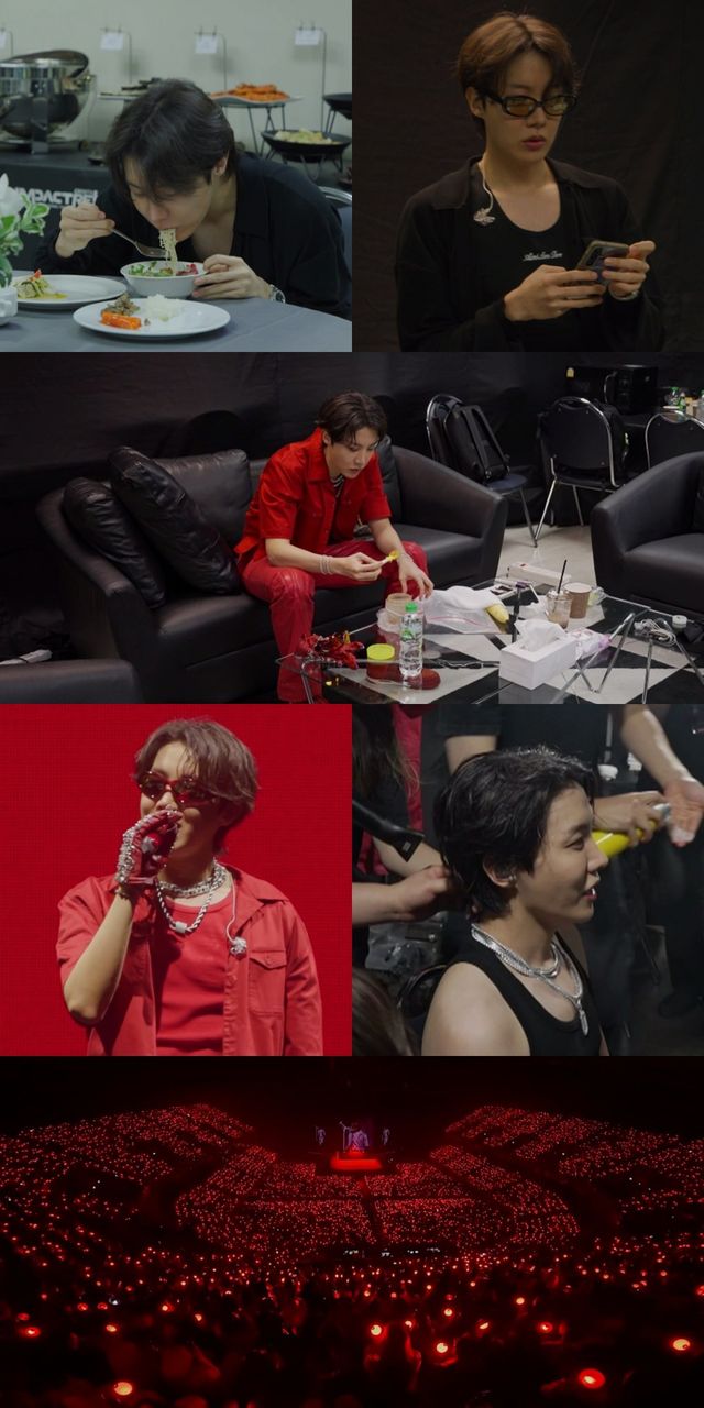 MBC ‘전지적 참견 시점’이 글로벌 팬들의 떼창과 열기로 뜨거웠던 제이홉의 솔로 월드 투어 ‘HOPE ON THE STAGE’콘서트를 조명하며, 무대 뒤 치열한 준비 과정까지 전격 공개한다.사진제공| MBC