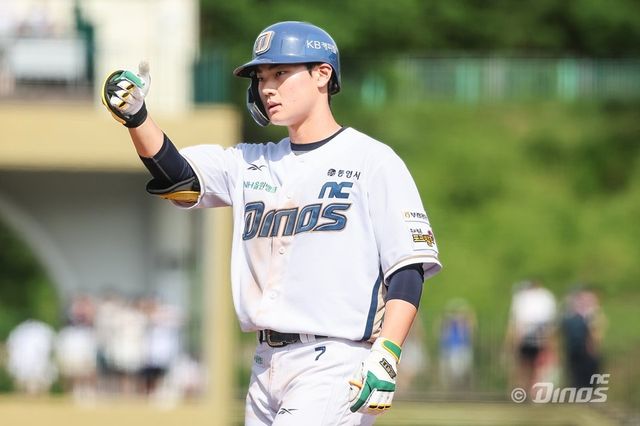 NC 김주원은 13일 창원 NC전부터 팀의 리드오프로 나서고 있다. 출루와 주루 능력을 앞세워 공격의 첨병을 맡아야 한다. 사진제공｜NC 다이노스