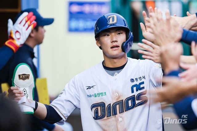 NC 김주원은 13일 창원 NC전부터 팀의 리드오프로 나서고 있다. 출루와 주루 능력을 앞세워 공격의 첨병을 맡아야 한다. 사진제공｜NC 다이노스