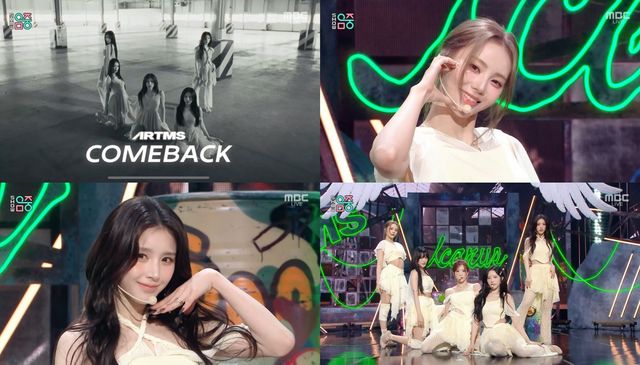 걸그룹 아르테미스가 타이틀곡 ‘Icarus’로 컴백, K팝 최초의 ‘미학적 걸그룹’으로써 입지를 다졌다. 사진제공 | MBC ‘쇼! 음악중심’