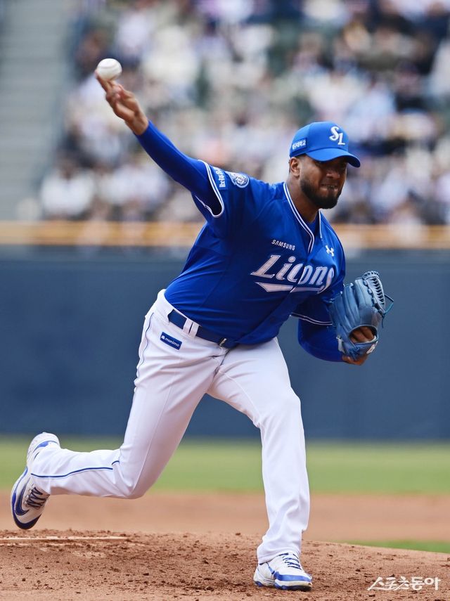 삼성 데니 레예스. 스포츠동아 DB