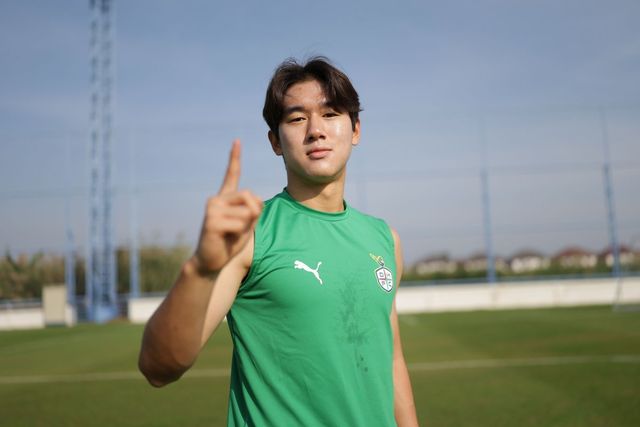 대전하나 윤도영은 18일 김천전을 끝으로 EPL의 브라이턴에 입단한다. 현재로선 브라이턴 직행이 아닌 네덜란드나 벨기에 팀으로의 임대가 점쳐진다. 윤도영은 “유럽에서 내 실력을 증명해 반드시 살아남겠다”고 다짐했다. 사진제공│한국프로축구연맹