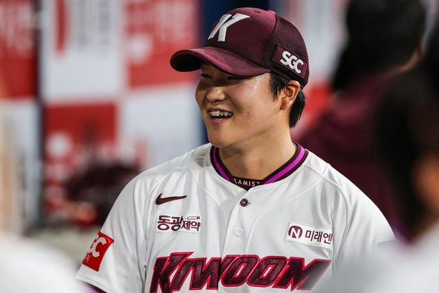 키움 박주성은 19일 고척 SSG전에서 생애 첫 선발등판해 5이닝 1실점에도 승리투수가 되지 못했지만, 이날 호투로 기대감을 불러왔다. 사진제공｜키움 히어로즈