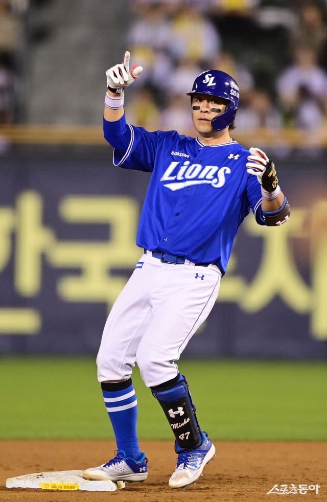 삼성 강민호. 스포츠동아DB