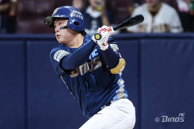 NC 권희동은 리드오프의 부담감을 내려두고 2번타순에서 맹타를 휘두르고 있다. 사진제공｜NC 다이노스