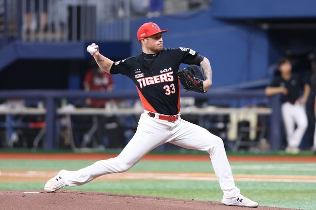 KIA 올러는 25일 고척 키움전에서 선발등판해 6이닝 2실점으로 QS 투구를 선보이며 승리에 힘을 보탰다. 사진제공｜KIA 타이거즈