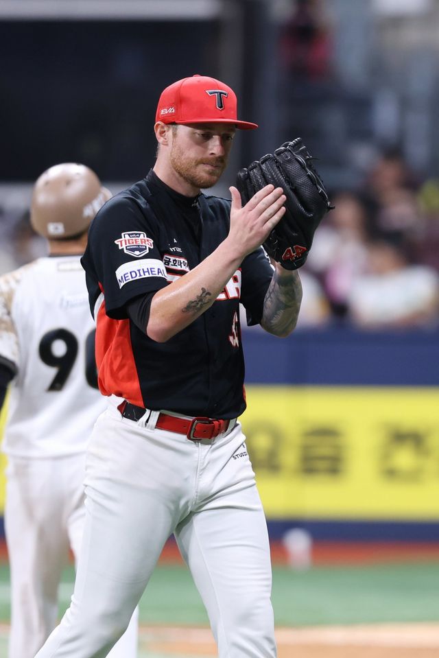 KIA 올러는 25일 고척 키움전에서 선발등판해 6이닝 2실점으로 QS 투구를 선보이며 승리에 힘을 보탰다. 사진제공｜KIA 타이거즈