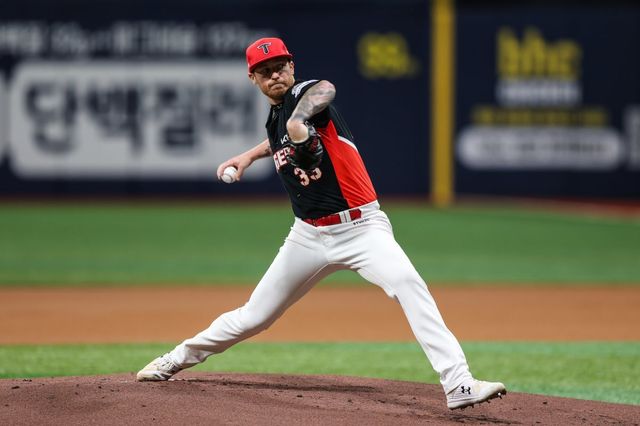 KIA 올러는 25일 고척 키움전에서 선발등판해 6이닝 2실점으로 QS 투구를 선보이며 승리에 힘을 보탰다. 사진제공｜KIA 타이거즈