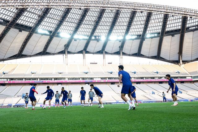 9일 서울월드컵경기장에서 훈련 중인 축구국가대표팀 선수들. 2022카타르월드컵에 이어 2026북중미월드컵에서도 26명의 엔트리 체제가 유지되면서 주전 자원뿐 아니라 벤치 선수 구성이 무엇보다 중요한 과제로 떠오르고 있다. 사진제공｜대한축구협회
