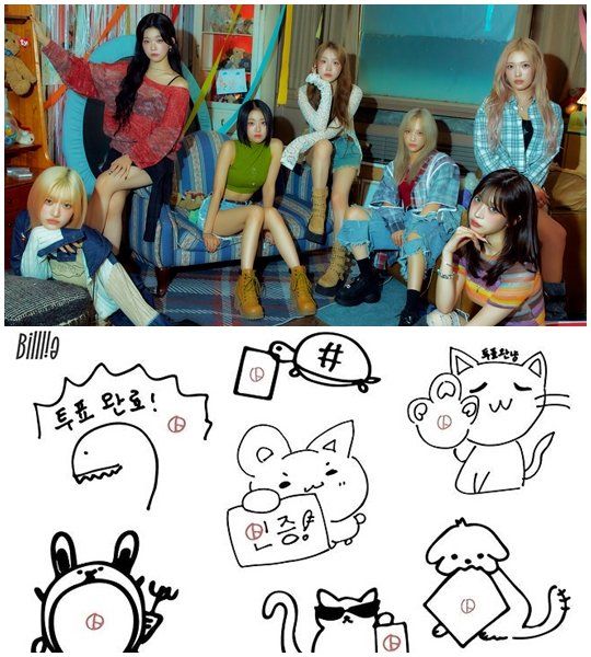 그룹 빌리도 최근 투표 인증 용지를 제작, 배포에 나섰다. 사진제공|미스틱스토리