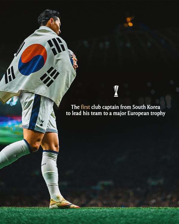 손흥민은 지난달 UEL 우승을 거머쥐며 토트넘에 17년 만의 우승 타이틀을 안겼다. 토트넘과 계약 기간이 1년 남은 그의 거취에 관심이 모인다. 사진출처｜토트넘 페이스북