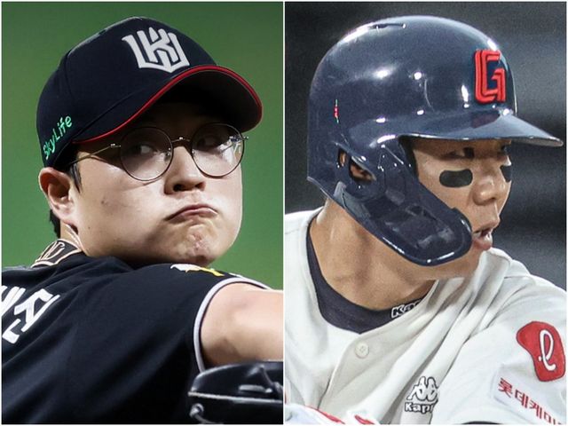 KT와 롯데가 올해 첫 트레이드 소식을 전했다. 좌완 박세진과 좌타 외야수 이정훈(왼쪽부터)의 영입에는 두 팀의 확실한 의도가 담겨있다. 사진제공｜KT 위즈·롯데 자이언츠