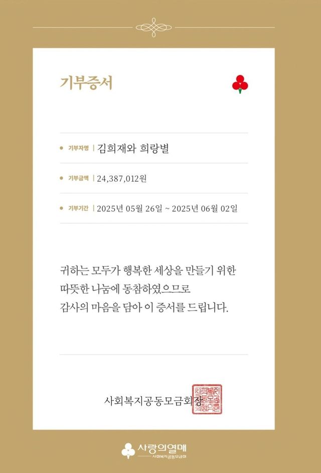 사진제공ㅣ사랑의열매