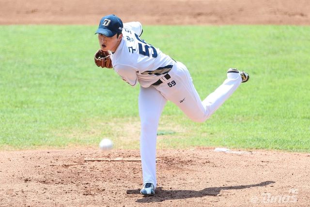 NC 구창모는 지난달 28일 상무전에서 선발등판해 3이닝 무실점을 기록했다. 투구수도 50개를 던지며 선발투수로서 빌드업을 본격적으로 시작했다. 사진제공｜NC 다이노스