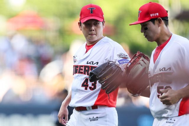 KIA 김건국은 1일 광주 SSG와 원정경기에서 선발등판해 4.1이닝 2실점으로 활약했다. 외국인 투수 네일의 공백을 채우며 팀 승리에 힘을 보탰다. 사진제공｜KIA 타이거즈