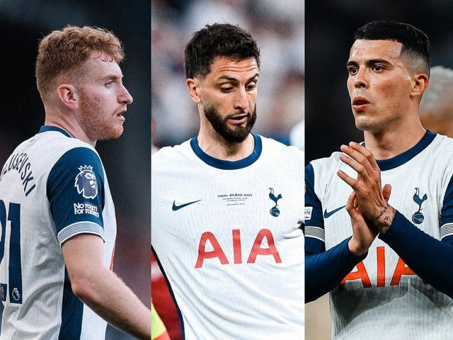 영국 매체 ‘풋볼 런던’은 10일(한국시간) “토트넘이 손흥민과 크리스티안 로메로를 떠나보낸다면, 새로운 주장단을 꾸려야 한다”고 밝혔다. 그 후보로는 데얀 쿨루셉스키, 로드리고 벤탄쿠르, 페드로 포로(왼쪽부터)가 지목됐다. 사진출처｜토트넘 페이스북