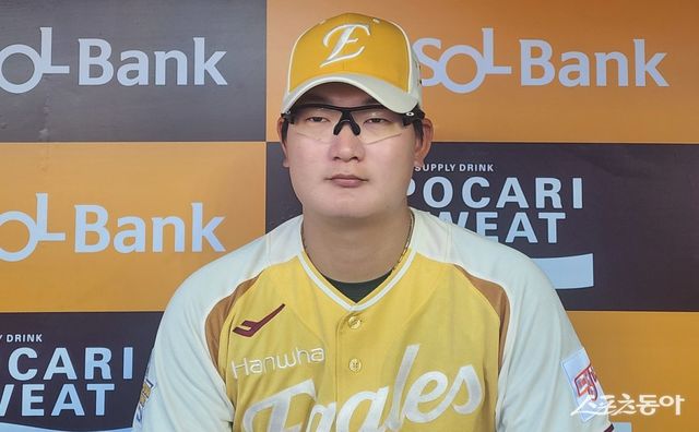 한화 투수 김서현은 12일 대전 한화생명볼파크에서 생애 첫 1군 올스타전에 출전하는 소감을 밝히며 후반기 더욱 강렬한 투구를 예고했다.｜대전, 박정현 기자