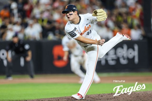 한화 투수 김서현은 12일 대전 한화생명볼파크에서 생애 첫 1군 올스타전에 출전하는 소감을 밝히며 후반기 더욱 강렬한 투구를 예고했다. 사진제공｜한화 이글스