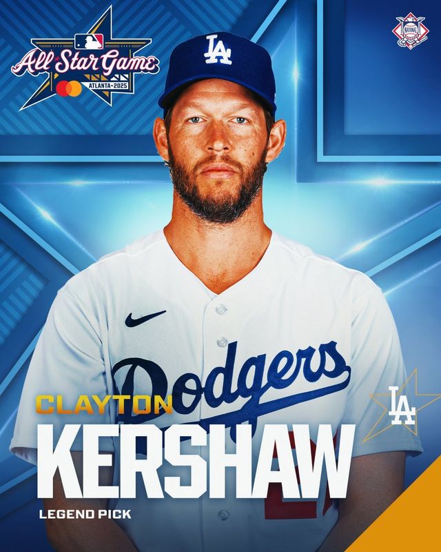 클레이튼 커쇼 올스타 선정. 사진=메이저리그 공식 SNS